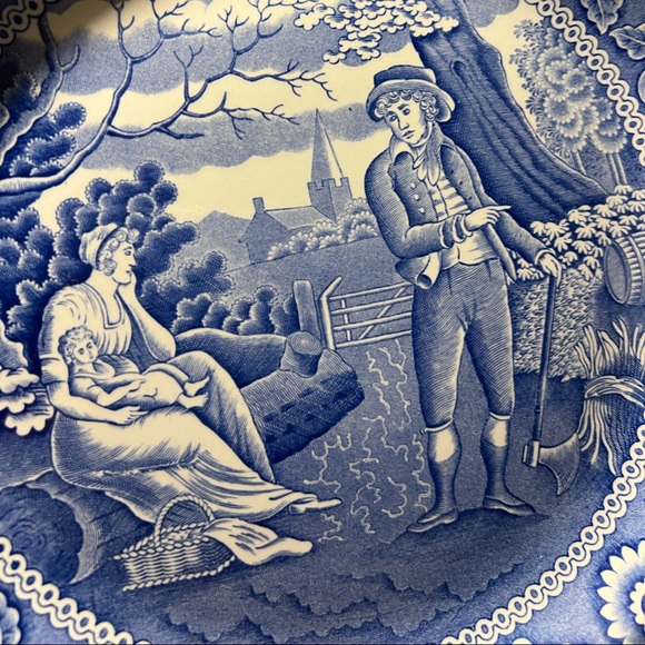 Vintage Spode England Blue Room Collection Dinner Plate - Picture 3 of 9